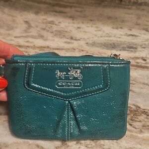 Coach Green Wristlet - As Is